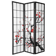 3 Panel Cherry Blossom Room Divider Screen